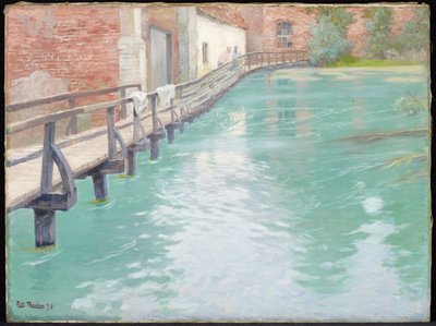 The Mills at Montreuil-sur-Mer, Normandy, 1891 by Frits Thaulow